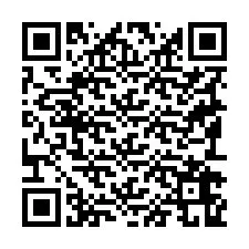 Codice QR per il numero di telefono +19192669902