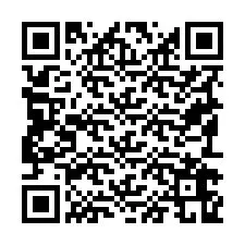 Código QR para número de telefone +19192669903