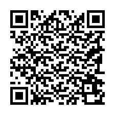 QR-код для номера телефона +19192670749