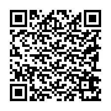 QR-код для номера телефона +19192671928