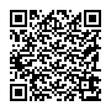 Código QR para número de telefone +19192673851