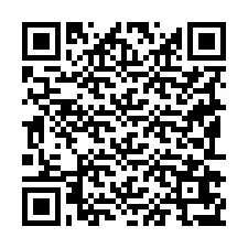 Código QR para número de telefone +19192677132