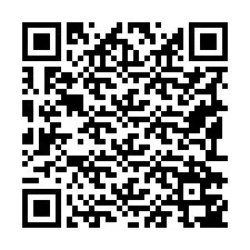 Codice QR per il numero di telefono +19192747627