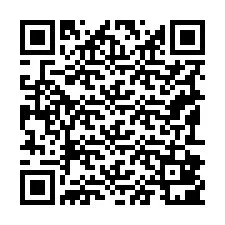 Codice QR per il numero di telefono +19192801055