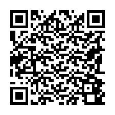 Código QR para número de telefone +19192840377