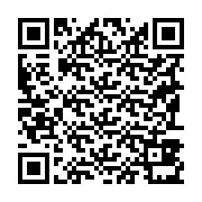 Código QR para número de teléfono +19193831862