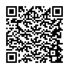 QR kód a telefonszámhoz +19204442167