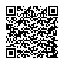 QR kód a telefonszámhoz +19204443295