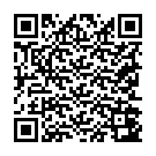 Código QR para número de teléfono +19252043839