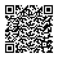 Código QR para número de telefone +19257574001