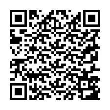 Código QR para número de teléfono +19257583500