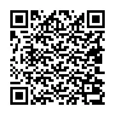 Código QR para número de teléfono +19402037148