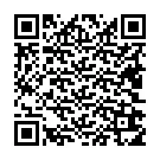 Código QR para número de telefone +19402615022