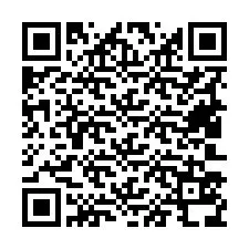 QR код за телефонен номер +19403538217