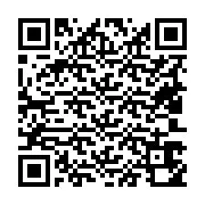 電話番号のQRコード +19403650809