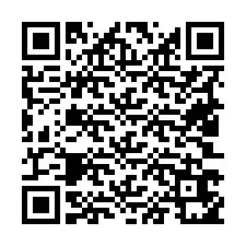 Código QR para número de teléfono +19403651229