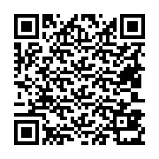 QR Code pour le numéro de téléphone +19403831107