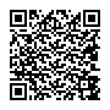 Código QR para número de teléfono +19403847918