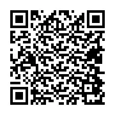 QR Code pour le numéro de téléphone +19404871277