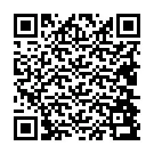 Código QR para número de teléfono +19404893772