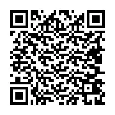 QR kód a telefonszámhoz +19407429336