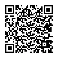 Codice QR per il numero di telefono +19407429806