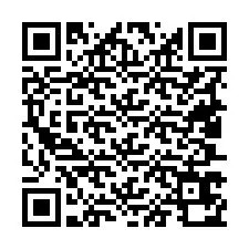 QR kód a telefonszámhoz +19407670468