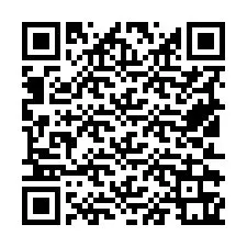 Código QR para número de telefone +19512361037