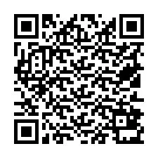 QR-koodi puhelinnumerolle +19512831443