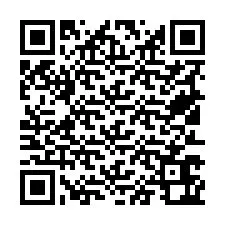 QR-koodi puhelinnumerolle +19513662163