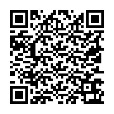 Código QR para número de teléfono +19513663188