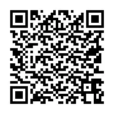 Codice QR per il numero di telefono +19513668834