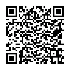 QR-koodi puhelinnumerolle +19513669467