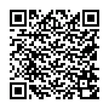 Código QR para número de telefone +19514750566