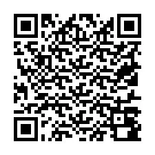 QR-code voor telefoonnummer +19517080809