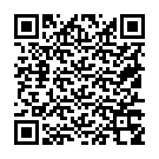 Código QR para número de teléfono +19517358961