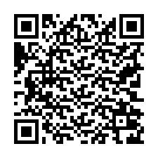 Código QR para número de teléfono +19702026525