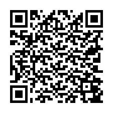 Código QR para número de teléfono +19702047194