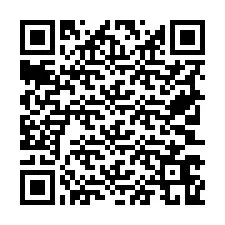 Código QR para número de teléfono +19703669133