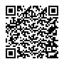 QR Code pour le numéro de téléphone +19704313597