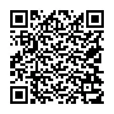 QR-koodi puhelinnumerolle +19704317533