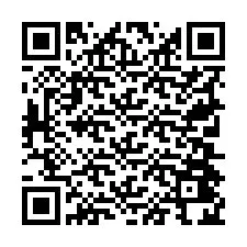 QR kód a telefonszámhoz +19704424374