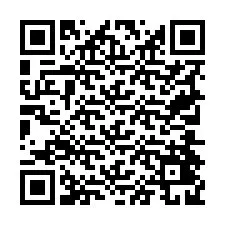 QR kód a telefonszámhoz +19704429689