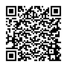 QR-код для номера телефона +19704441094