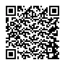 Kode QR untuk nomor Telepon +19704442539