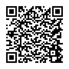 Kod QR dla numeru telefonu +19704442561