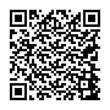 Código QR para número de telefone +19704443025