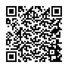 Codice QR per il numero di telefono +19704443442