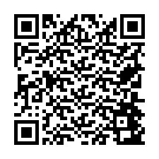 QR kód a telefonszámhoz +19704443757