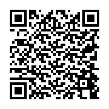 QR-koodi puhelinnumerolle +19704448194